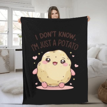 Discover I don't know, I'm just a potato Fleece Blankets