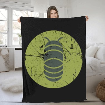 Discover t short isopode Vintage Bug Aesthetic Fleece Blankets