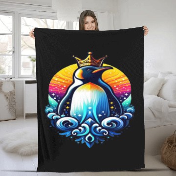 Discover Emperor Penguin – Antarctic Icon Fleece Blankets