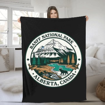 Discover Banff National Park Alberta Canada Fleece Blankets