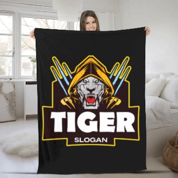 Discover Tiger Power Roar of the Wild Fleece Blankets