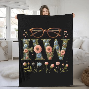 Discover Floral Vision Fleece Blankets