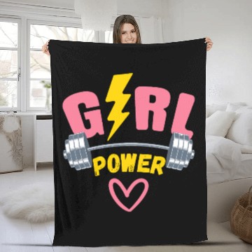 Discover Pink Lightning Modern Power Women s Power T Shi Fleece Blankets