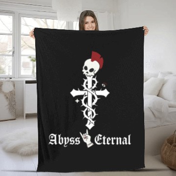 Discover Gothic Thorn Cross Abyss Eternal Fleece Blankets