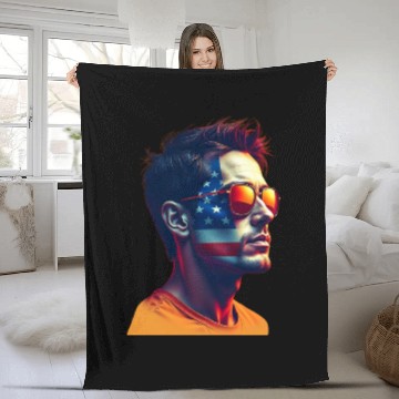 Discover Patriotic American Spirit in Style Fleece Blankets