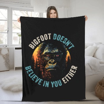 Discover Sasquatch Adventures Fleece Blankets Collection - Bigfoot