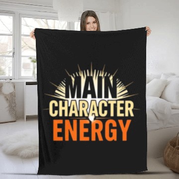 Discover The Spotlight - Main Character Energy Fleece Blankets