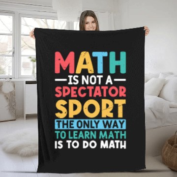 Discover Math saying for mathematician mathematics geek Fleece Blankets