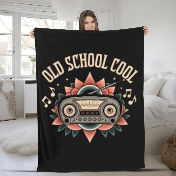 Discover Old School Cool Fleece Blankets