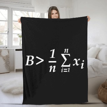 Discover Be greater than average math teacher geek Fleece Blankets