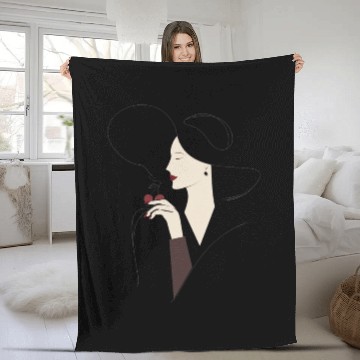 Discover Cherry Wine Whisper Fleece Blankets