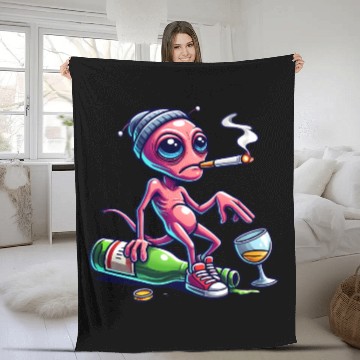 Discover Salva Alien Fleece Blankets