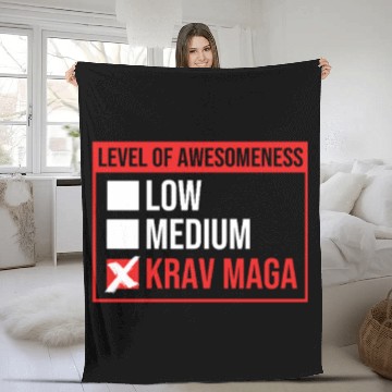 Discover Krav Maga Israel Martial Arts Fleece Blankets