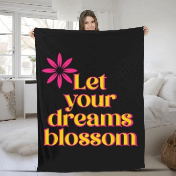 Discover Let your dreams blossom - your statement Fleece Blankets