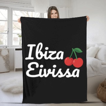 Discover Ibiza Eivissa – Cherry Island Vibes Fleece Blankets