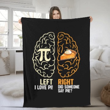 Discover Did someone say pie for math teacher pie day Fleece Blankets