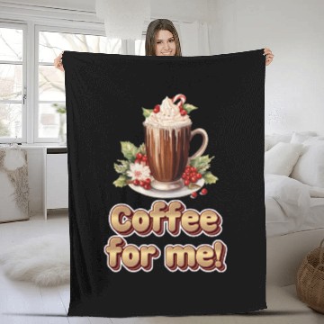 Discover Coffee for me or hot chocolate ️ Fleece Blankets