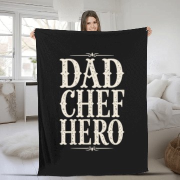Discover Dad Chef Hero Fleece Blankets