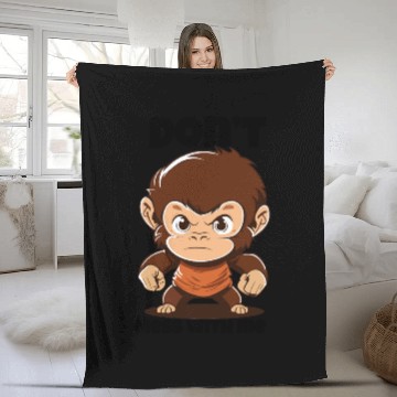Discover angry Monkey Fleece Blankets