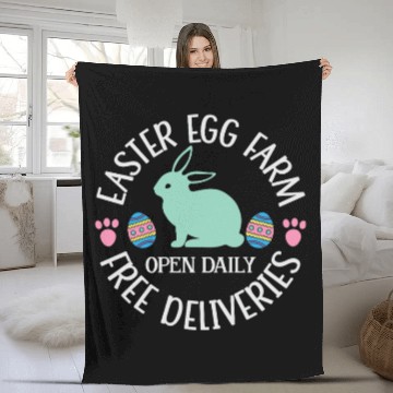 Discover Easter Egg Farm Open Daily Free Deliveries Fleece Blankets