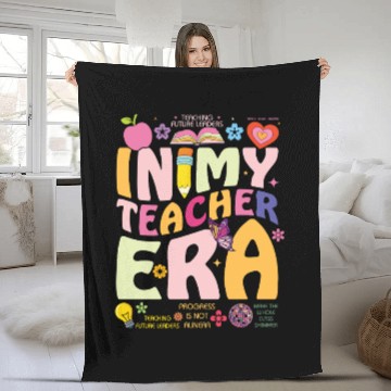 Discover In My Teacher Era Back to School Fleece Blankets