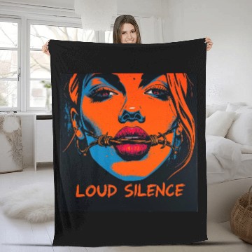 Discover Loud Silence Psychedelic Fleece Blankets