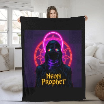 Discover Neon Prophet Psychedelic Fleece Blankets