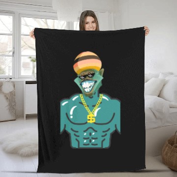 Discover Thug beast Fleece Blankets