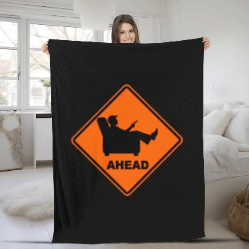 Discover Couch Potato "Dad" Ahead Fleece Blankets
