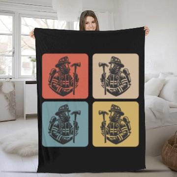 Discover Fire Brigade - Heroes In Action Fleece Blankets
