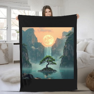 Discover Harmonious Night 2 Fleece Blankets