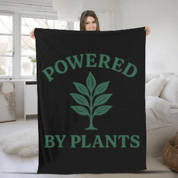 Discover Nature lover powered by plants Fleece Blankets