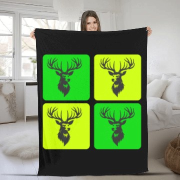 Discover Majestic Deer - Symbol Of The Wilderness Fleece Blankets