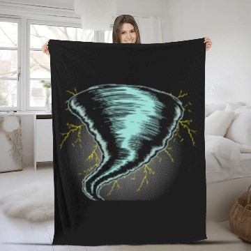 Discover Tornado Storm Chaser Weather Meteorologist Tornado Fleece Blankets