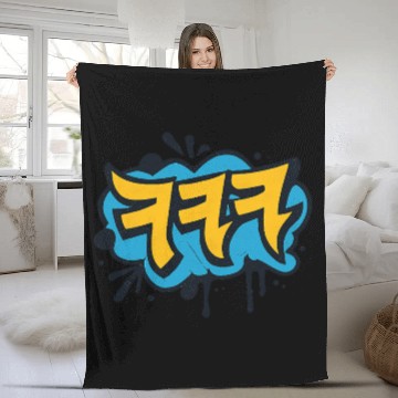 Discover Bold Graffiti "ㅋㅋㅋ" Expression Fleece Blankets