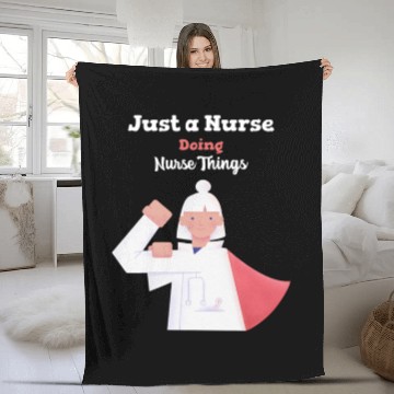 Discover Nurse Doing Nurse Things Fleece Blankets