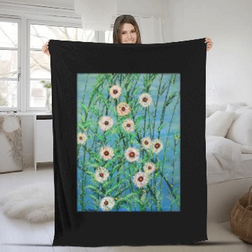 Discover Wild flowers two Fleece Blankets