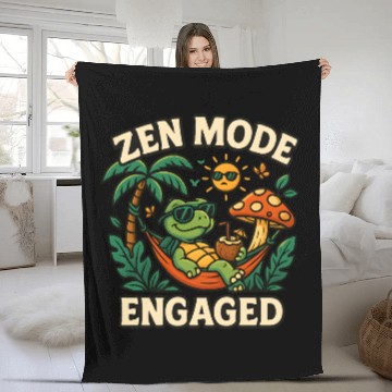 Discover Zen Turtle Hammock Fleece Blankets