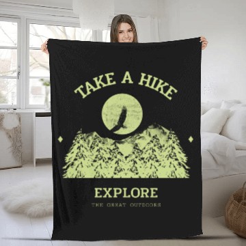 Discover Take A Hike Fleece Blankets