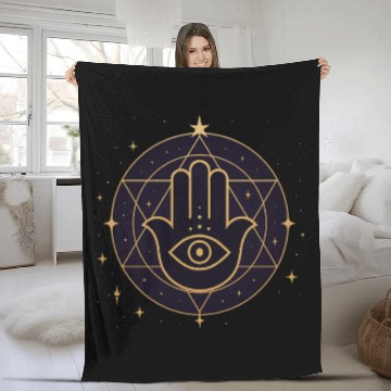 Discover Modern Mystical Symbol Fleece Blankets