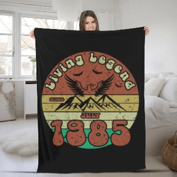 Discover 40th birthday Living Legend since VIN 07/1985 Fleece Blankets