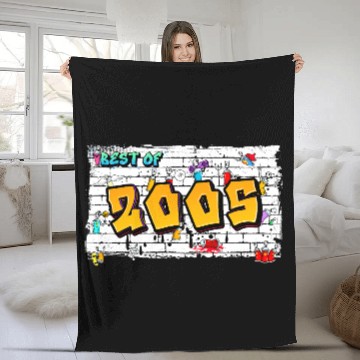 Discover Graffiti Vibes Since 2005 – 20 Years of Urban Edge Fleece Blankets