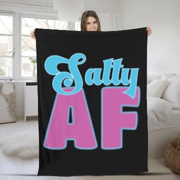 Discover Salty AF – Bold, Beachy, and Unapologetically Chil Fleece Blankets