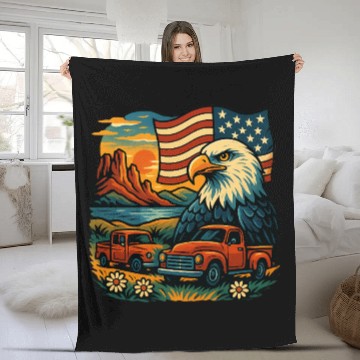 Discover Eagle Glory Fleece Blankets