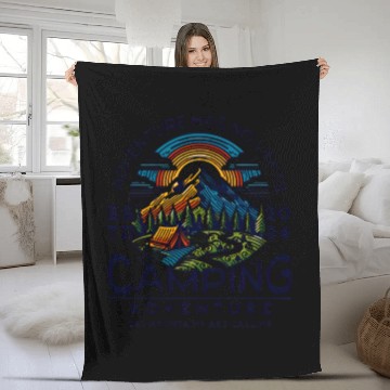 Discover Adventure has no limits Fleece Blankets
