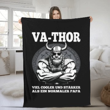 Discover Viking Warrior Man Odin Thor Norman Walhalla Fleece Blankets