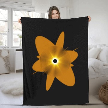 Discover Science Geeks Eclipse Sun Fleece Blankets