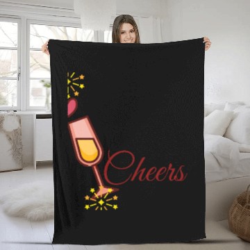 Discover Unisex Fleece Blankets – Fun Party Vibes Fleece Blankets for couple