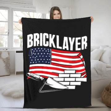 Discover Bricklayer American Pride Craftsmanship Tribute Fleece Blankets