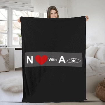 Discover AI Love Fleece Blankets
